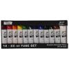 imageSax Premium Acrylic Paint Assorted Colors 075 Ounce Tubes Set of 12