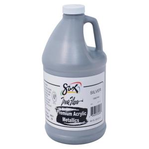 imageSax Premium HeavyBodied Acrylic Metallics 12 Gallon Silver
