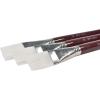 imageSax Optimium White Taklon Brushes Flat Type Long Handle Size 12 Pack of 3