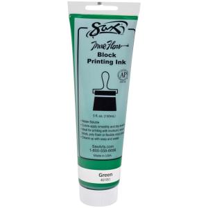 imageSax  461951 True Flow Water Soluble Block Printing Ink  5 Ounce Tube  Green