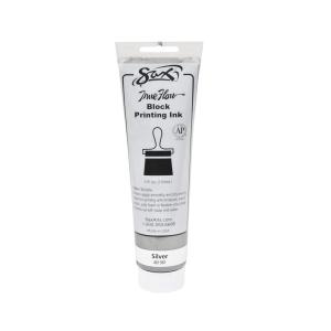 imageSax True Flow Water Soluble Block Printing Ink  5 Ounce Tube  Silver
