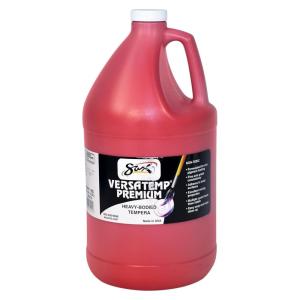 imageSax Versatemp Premium HeavyBodied Tempera Paint Primary Red 1 Gallon