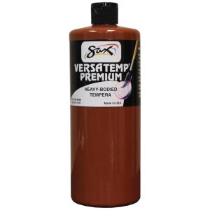 imageSax Versatemp Premium HeavyBodied Tempera Paint Brown 1 Quart