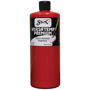 imageSax Versatemp Premium HeavyBodied Tempera Paint Primary Red 1 Quart