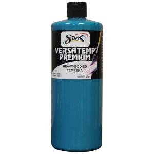 imageSax Versatemp Premium HeavyBodied Tempera Paint Turquoise 1 Quart
