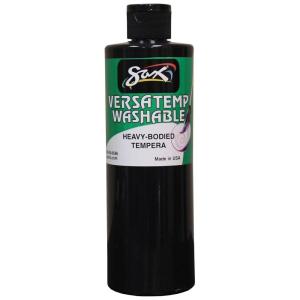 imageSax Washable Versatemp Heavy Bodied Tempera Paint Black 1 Pint