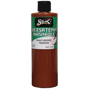 imageSax Washable Versatemp Heavy Bodied Tempera Paint Brown 1 Pint