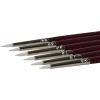 imageSax Optimium White Taklon Brushes Round Type Long Handle Size 1 Pack of 6