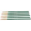 imageSax Optimium Golden Taklon Brushes Round Type Short Handle Size 1 Pack of 6
