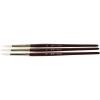 imageSax Optimum White Taklon Brushes Round Type Short Handle Size 8 Pack of 6
