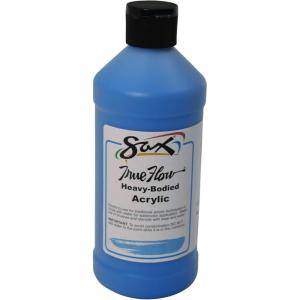 imageSax 402599 True Flow Heavy Body Acrylic Paint 1 Pint Blockout White 16 Fl Oz Pack of 1Cobalt Blue