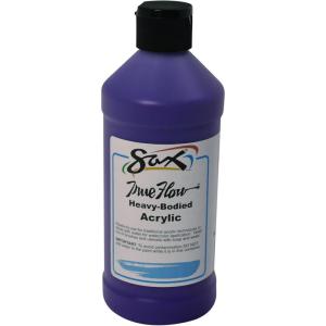 imageSax 402599 True Flow Heavy Body Acrylic Paint 1 Pint Blockout White 16 Fl Oz Pack of 1Violet