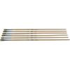 imageSax Golden Synthetic Acrylic Easel Brushes Flat Type Long Handle 14 Inch Pack of 6