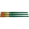 imageSax Optimium Golden Taklon Brushes Flat Type Short Handle 12 Inch Pack of 3