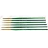 imageSax Optimium Golden Taklon Brushes Round Type Short Handle Size 0 Pack of 6