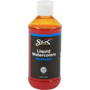 imageSax Liquid Washable Watercolor Paint 8 Ounces YellowOrange