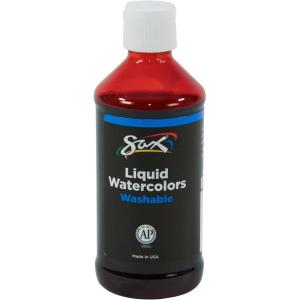 imageSax PAINT WATERCOLOR LIQUID RED 8 OZ