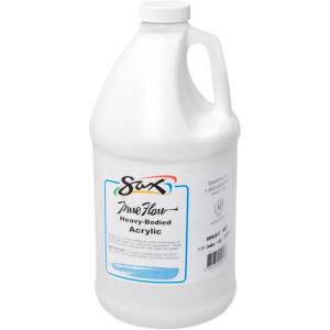 imageSax True Flow Heavy Body Acrylic Paint 12 Gallon Chrome Orange  439286 64 Fl Oz Pack of 1Blockout White