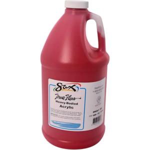 imageSax True Flow Heavy Body Acrylic Paint 12 Gallon Chrome Orange  439286 64 Fl Oz Pack of 1Bright Red