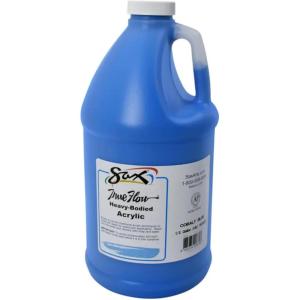 imageSax True Flow Heavy Body Acrylic Paint 12 Gallon Chrome Orange  439286 64 Fl Oz Pack of 1Cobalt Blue