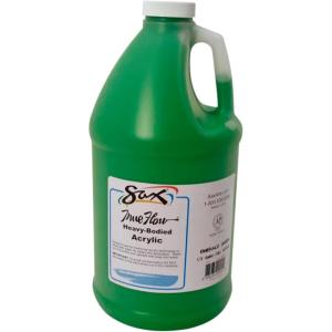 imageSax True Flow Heavy Body Acrylic Paint 12 Gallon Chrome Orange  439286 64 Fl Oz Pack of 1Emerald Green