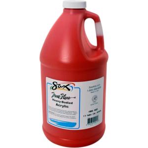 imageSax True Flow Heavy Body Acrylic Paint 12 Gallon Chrome Orange  439286 64 Fl Oz Pack of 1Fire Red