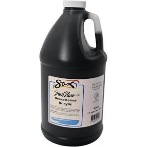 imageSax True Flow Heavy Body Acrylic Paint 12 Gallon Chrome Orange  439286 64 Fl Oz Pack of 1Mars Black