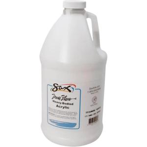 imageSax True Flow Heavy Body Acrylic Paint 12 Gallon Chrome Orange  439286 64 Fl Oz Pack of 1Titanium White