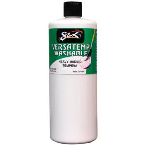 imageSax Washable Versatemp Heavy Bodied Tempera Paint White 1 Quart  15311