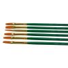 imageSax Optimum Golden Synthetic Taklon Long Handle Brushes Flat 14 Inch Pack of 6