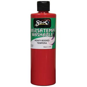 image:imageSax Washable Versatemp Heavy Bodied Tempera Paint Primary Red 1 Pint