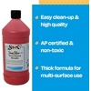 image:imageSax Heavy Body Acrylic Paint for School and Arts and Crafts Use Phthalo Blue 1 QuartBright Red