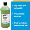 image:imageSax Heavy Body Acrylic Paint for School and Arts and Crafts Use Phthalo Blue 1 QuartChrome Oxide Green