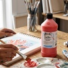 image:imageSax Heavy Body Acrylic Paint for School and Arts and Crafts Use Phthalo Blue 1 QuartFire Red
