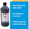 image:imageSax Heavy Body Acrylic Paint for School and Arts and Crafts Use Phthalo Blue 1 QuartMars Black