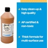image:imageSax Heavy Body Acrylic Paint for School and Arts and Crafts Use Phthalo Blue 1 QuartRaw Sienna
