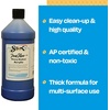 image:imageSax Heavy Body Acrylic Paint for School and Arts and Crafts Use Phthalo Blue 1 QuartUltramarine Blue