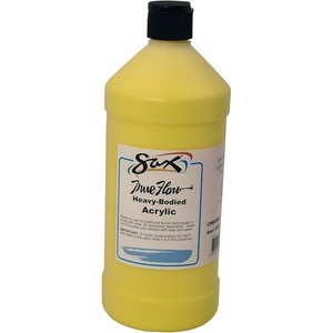 image:imageSax Heavy Body Acrylic Paint for School and Arts and Crafts Use Phthalo Blue 1 QuartChrome Yellow