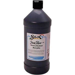 image:imageSax Heavy Body Acrylic Paint for School and Arts and Crafts Use Phthalo Blue 1 QuartMars Black