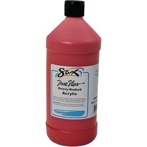 image:imageSax Heavy Body Acrylic Paint for School and Arts and Crafts Use Violet 1 QuartBright Red