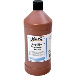 image:imageSax Heavy Body Acrylic Paint for School and Arts and Crafts Use Violet 1 QuartBurnt Sienna