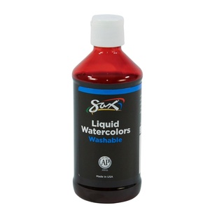 image:imageSax 404581 True Color Concentrated Washable Liquid Watercolor  8 Ounces  Red