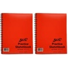 image:imageSax457568 Spiralbound Practice Sketchbook  8 12 x 11 inches  100 Sheets per Pad  White1 Count Pack of 2