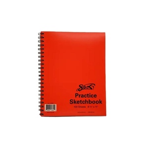 image:imageSax457568 Spiralbound Practice Sketchbook  8 12 x 11 inches  100 Sheets per Pad  White1 Count Pack of 1
