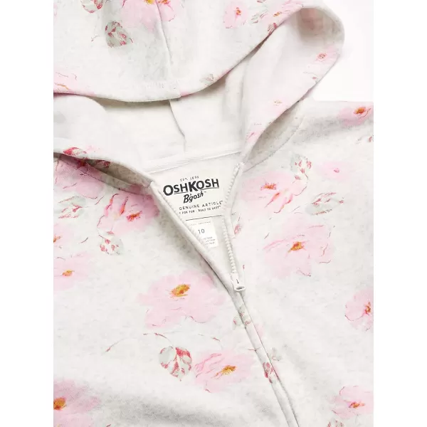 imageOshKosh BGosh Girls Logo HoodieGrey Heather Floral