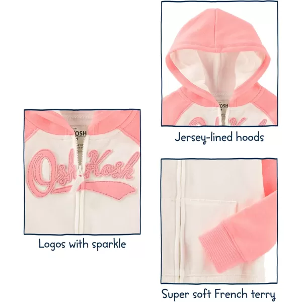 imageOshKosh BGosh Girls Logo HoodieGreyIvory