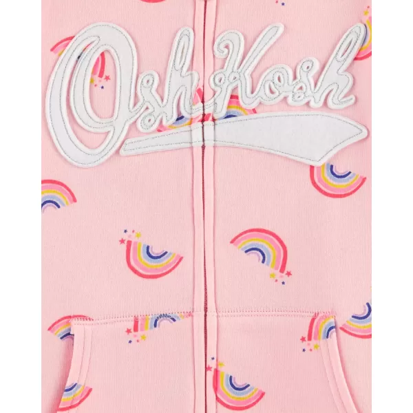 imageOshKosh BGosh Girls Logo HoodiePink Rainbows