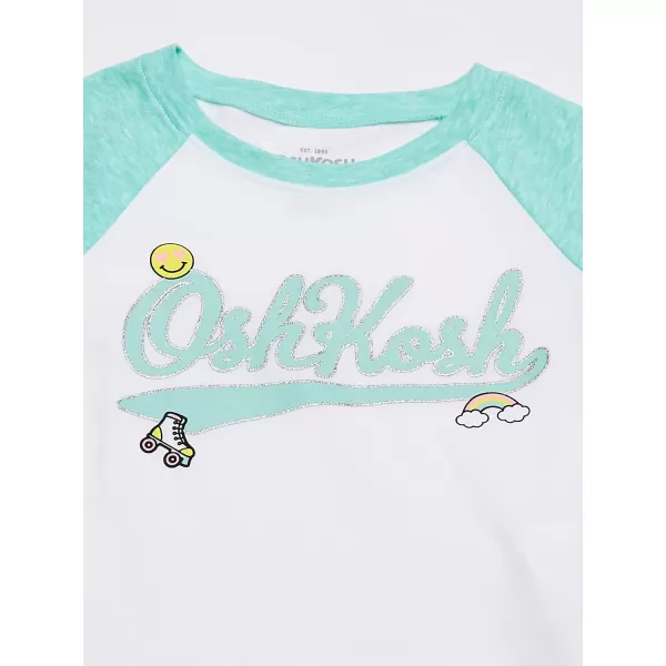 imageOshKosh BGosh Girls Logo TeesWhiteAqua