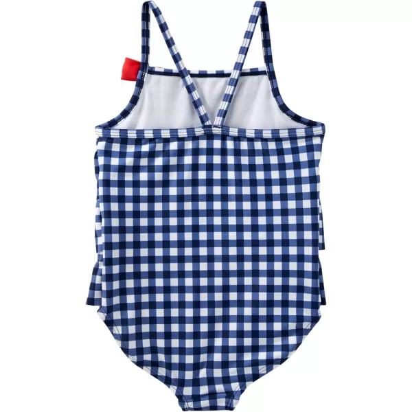 imageOshKosh BGosh Girls OnePiece SwimsuitNavy Gingham