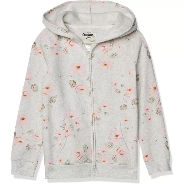 imageOshKosh BGosh Girls Logo HoodieGrey Heather Floral